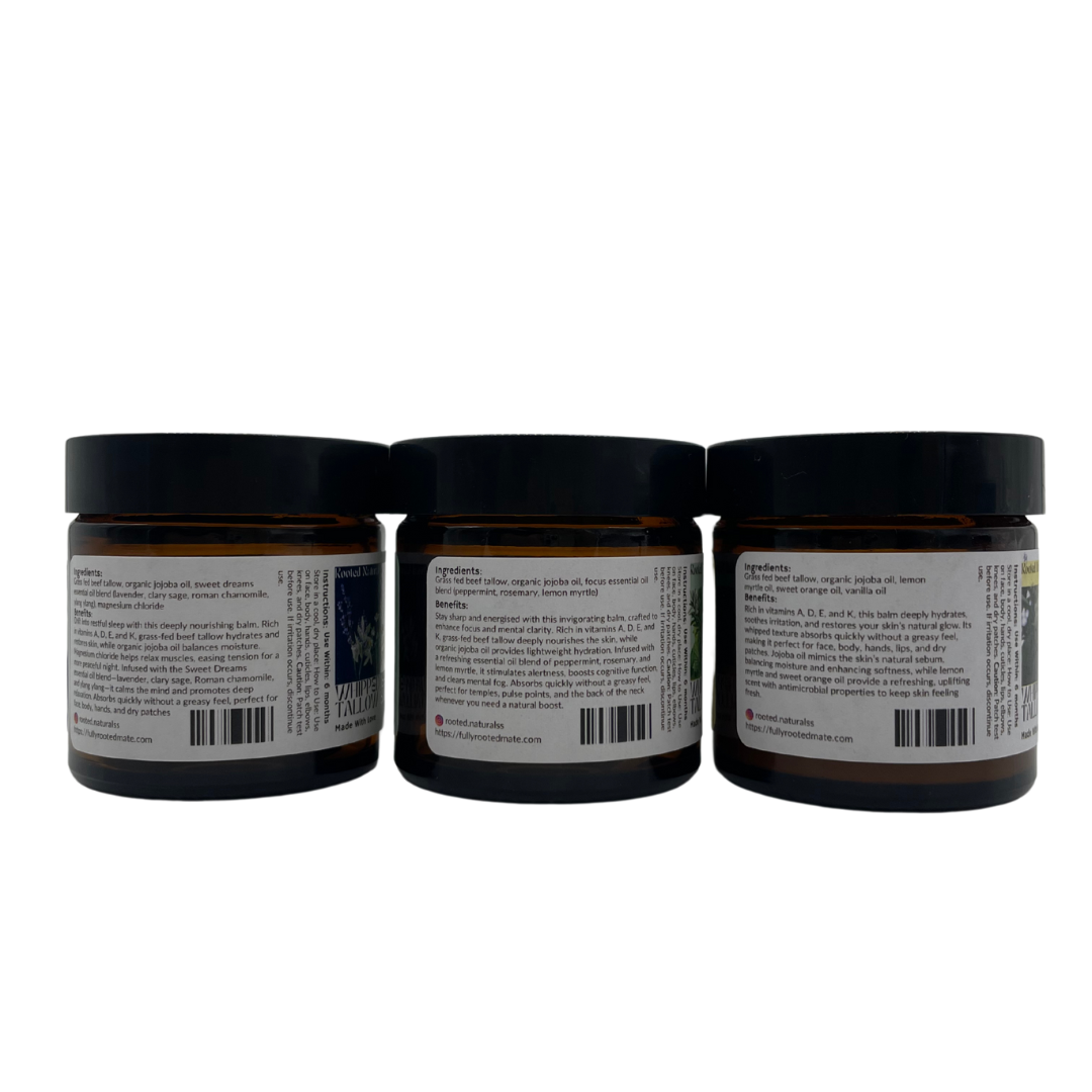 Whipped Beef Tallow Balm - Scented Bundle