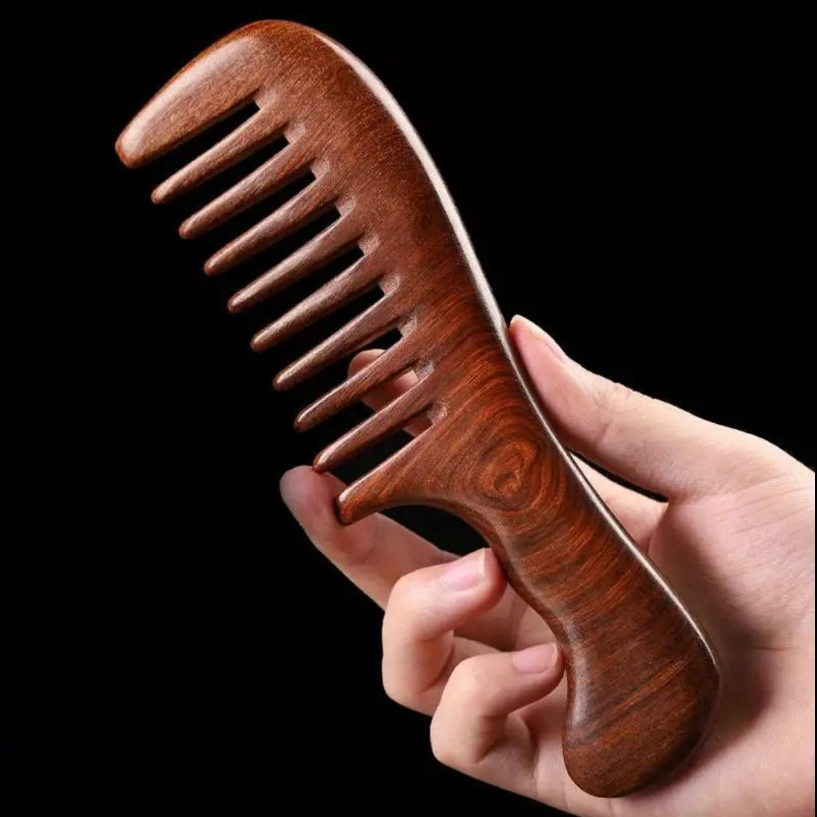 Wide tooth Wooden Comb